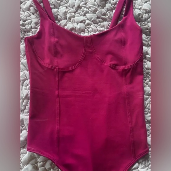 Abercrombie & Fitch Tops - Abercrombie Pink Corset Bodysuit Soft AF Collection size large